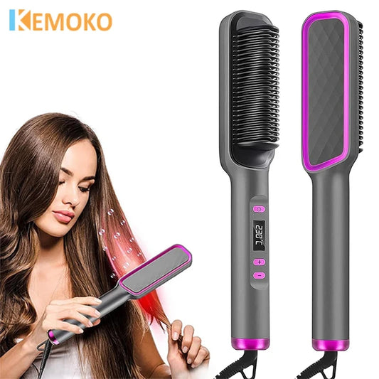 Electric Ion Hair Straightening Brush